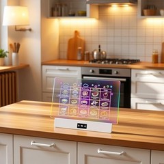 16 Inch LED Drawing Board for Kids with Display, Rechargeable Light Up Ecru