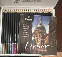 Castle Arts Colored Pencils Urban Collection 24 Pencils
