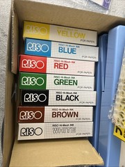 RARE Riso Print Gocco B6 Hi Mesh Set New Sealed Bags Ink & Bulbs