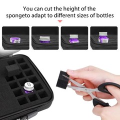 Model Paint Storage Case Organizer Bag For Testors Bottles W/Brushes Pocket 60PK