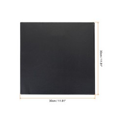 Painting Canvas Panels, 2 Pack 12×12 Inch Rectangle Blank Art Board, Black