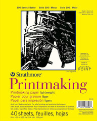 300 Series Printmaking Paper Pad, Glue Bound, 8X10 Inches, 40 Sheets (120G) – Ar