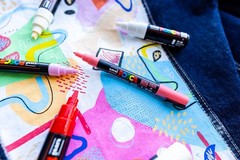 Posca Paint Markers, 5M Medium Acrylic Markers with Reversible Tips, Artist Reco