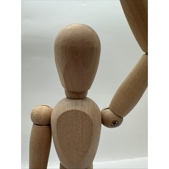 Artist’s Posable Jointed Articulated Figure Sketch Model Natural Wood 13” {Q}