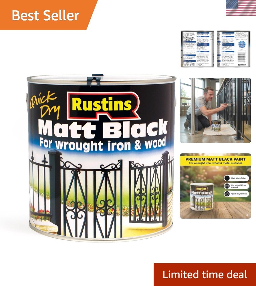 Matt Black Paint 500ml