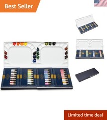 Mijello 36-Color Watercolor Palette – Exceptional Dispersion & Lightfast Quality