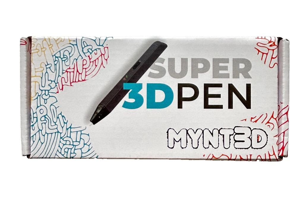 MYNT3D Super 3D Pen Kids Adults 1.75mm ABS PLA Compatible Printing NEW in box