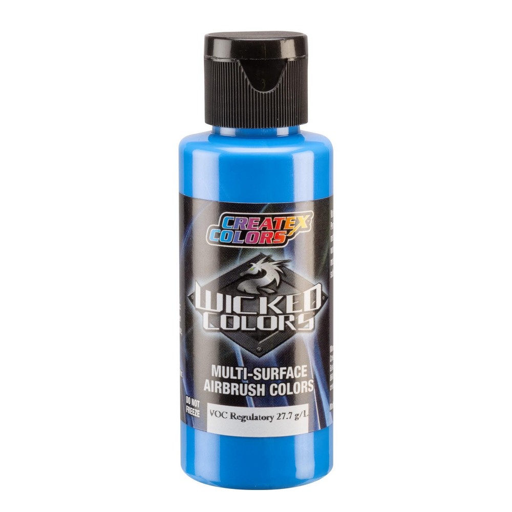 Createx Wicked Colors W381-02 Brite Blue Pearl 2oz. For Airbrush Paint
