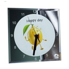 H-E 20pcs/CTN * 7.8″ x 7.8″ Sublimation Blank Clock Glass Photo Frame DIY