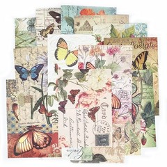 150pcs Vintage Scrapbooking Paper,Old Book Page Music Notes White or Cream