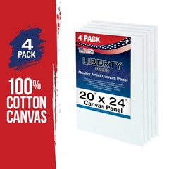 20″ x 24″ Artist Quality Acid Free Canvas Panel Boards for Painting 4-Pack