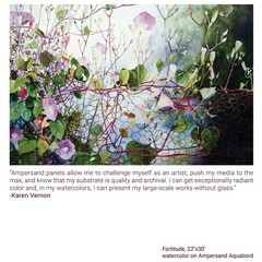 Ampersand Art Supply Aquabord | 6″ x 6″ | 1/8″ Flat Profile | Watercolor Pain…