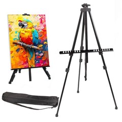 Folding Easel Stand Adjustable 160cm Art Easel Assemble Tripod Flip Chart Easel