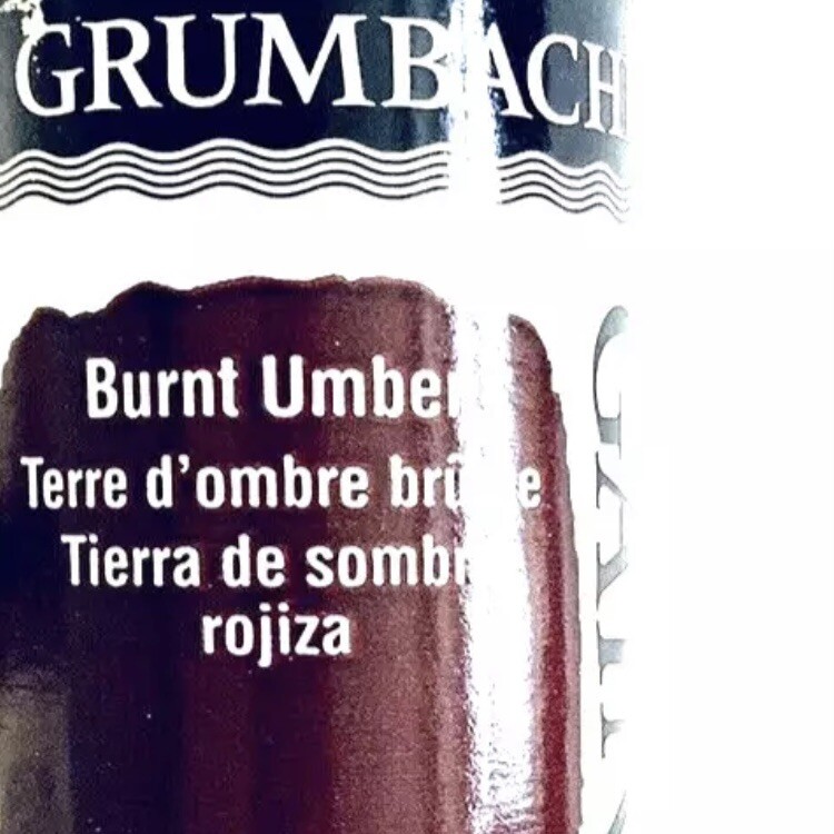 Burnt Umber 5oz 150ml Oil Paint Brown-Red Color Art Supplies Artist Tools NOS US