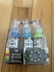 Dots Set, 6 Piece Acrylic Paint Kit Featuring 6 Colors for DIY Indoor & Outdoor