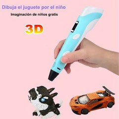 3D Printing Pen Set 3D Drawing Pen with Led Display 12 Color Filament Kid AOE