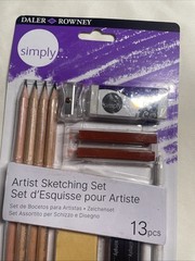 Daler-Rowney Simply… Sketching Set PENCIL ART SET NEW FREE Shipping In USA