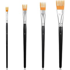 Professional Artist Paint Brush Set of 4, Acrylic Oil Watercolor Painting