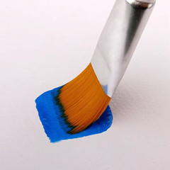 New Oil Painting Brush 3Pcs Big Flat Head 3Color Short Rod Set Nylon Hair Painti