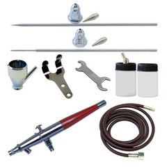 VL-3AS Paasche Double Action Siphon Feed Airbrush w/3 Heads