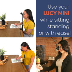 Camera Lucida Drawing Tool, Optical Drawing Aid,360° Adjustable Pea-Type Fixture