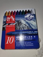 CARAN D’ACHE Classic Neocolor II Aguarelle Water Soluble Wax Pastels set of 10