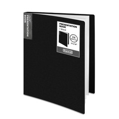 Dunwell 11×14 Binder with Sleeves (Black), 24 Pockets Display 11×14″, Black