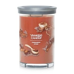 Yankee Candle Signature Large Tumbler Candle, Cinnamon Stick, 20 oz, Orange