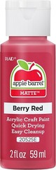 Apple Barrel Acrylic Paint 2oz Assorted Colors – Berry Red 1 Pack