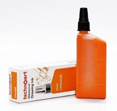 Technoart Technical Drawing Ink Set of 9 Multicolour 25ml Bottles