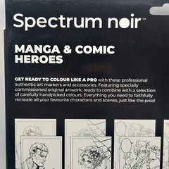 Spectrum Noir Like a Pro Art Kit Manga & Comic Heroes 24pc Set Art by Nicola Yau