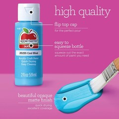 Apple Barrel Acrylic Craft Paint Kit, Matte Finish, 36 pcs