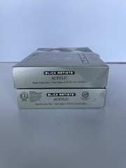 Dick Blick Artists’ Acrylic Paint Set Lot~Basic & Earth Colors~12 Tubes 2oz each