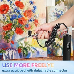 Airbrush for Nails Kit with Compressor, 48PSI Cordless Rechargeable Nail Airb…