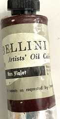 BELLINI Oil Paint TITAN-ZINC WHITE & MARS VIOLET Vintage Pliable Tubes BOCOUR