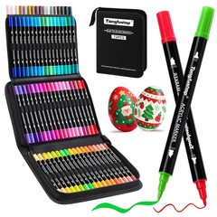 Tongfushop 72 Colors Acrylic Paint Markers, 1 Count (Pack of 72), 72 colors