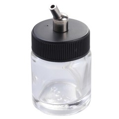 1 Pc Airbrush Bottle Set – 2 Glass Paint Pot Bottles with Caps