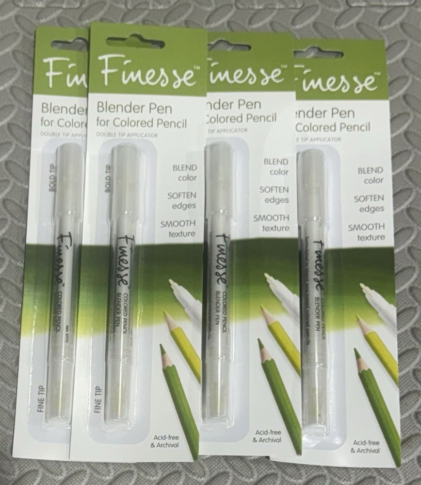 (4 Pack) New Speedball Art Products Finesse Artist Colored Pencil Blender