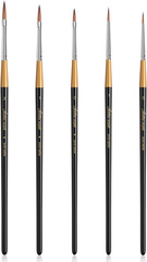 Kolinsky Sable Miniature Paint Brushes, 5PC Professional Detail Paint Brushes Ar