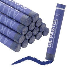 Soft Blendable Pencil Oil Pastels (Dark Blue, Pack of 16)