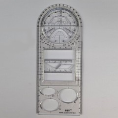 Multifunctional Ruler Geometric Drawing Template Measuring Drafting Tools NEW