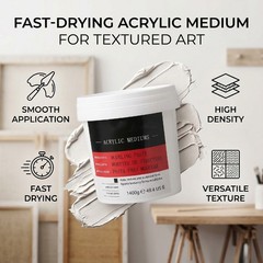 1400g Acrylic Modeling Paste Fast Drying For Texture Art Premium