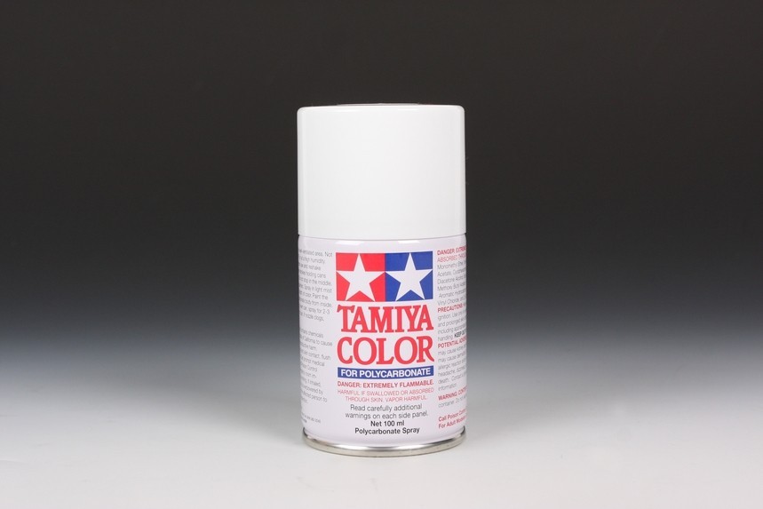 Tamiya Spray Polycarbonate Paint (for Lexan Bodies) 100ml PS-1 – PS63 NEW SEALED