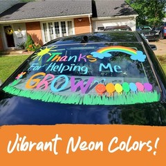 Window Markers – 15mm Jumbo – 3 in 1 Nib with 28g Ink – Pack of 8 neon chalk