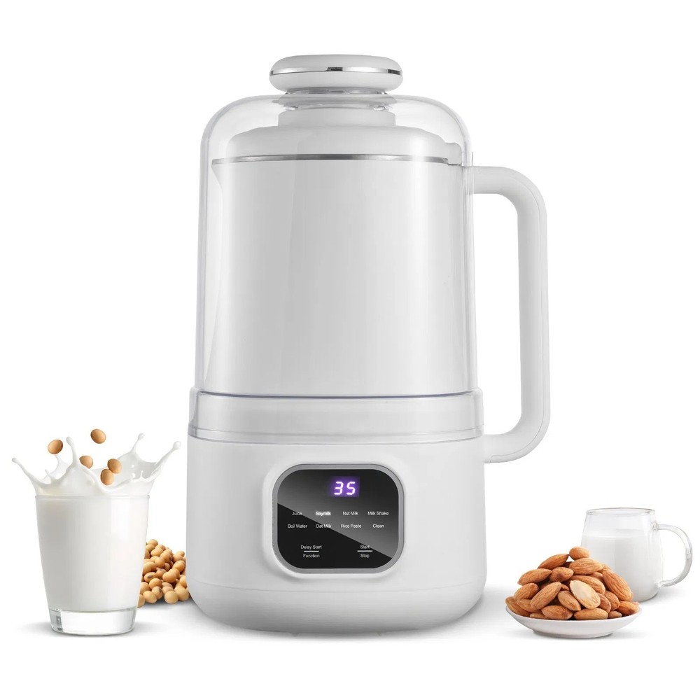 8-in-1 Nut Milk Maker, 34 oz Soy Milk Maker with 200W Blending, for Homemade