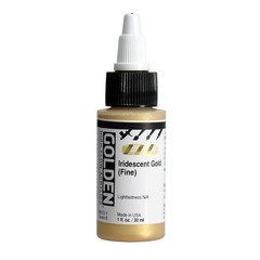 High Flow Acrylics by GOLDEN, Iridescent Gold (Fine), 1 Office Product