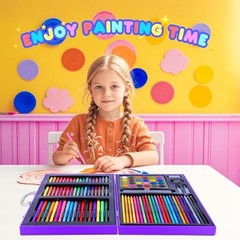 Art Supplies Kit for Kids Ages 4-12,Unicorn Art Case Coloring Purple Unicorn