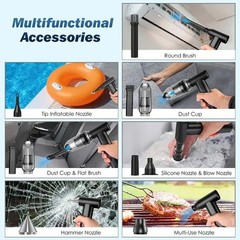 250000RPM Cordless Air Duster Brushless Motor Stepless Variable Speed 10000mAh R