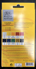 Winsor & Newton Galeria Acrylic Paint – Set of 10 Assorted Colors 12ml Tubes NEW