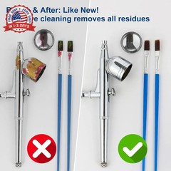Roizefar Airbrush Cleaning Kit, Airbrush Cleaning Pot with 6 Airbrush Cleaner an